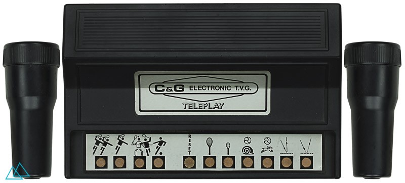 Top view 1977 dedicated video game console C & G Electronic T.V.G Teleplay