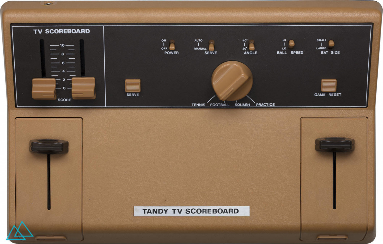 Top view of dedicated video game console Tandy TV Scoreboard 60-9001