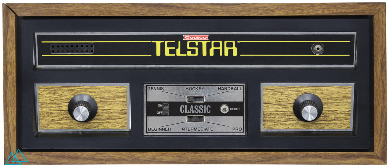 Top view dedicated video game console Coleco Telstar Classic