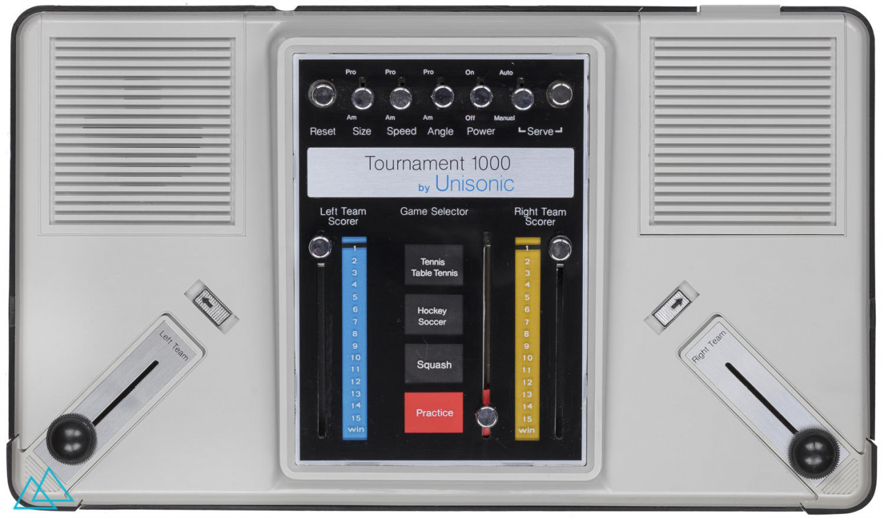 top view dedicated video game console Unisonic Tournament 1000