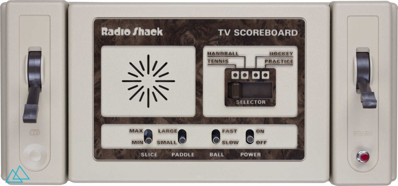 Top view dedicated video game console Radio Shack TV Scoreboard 60 3056