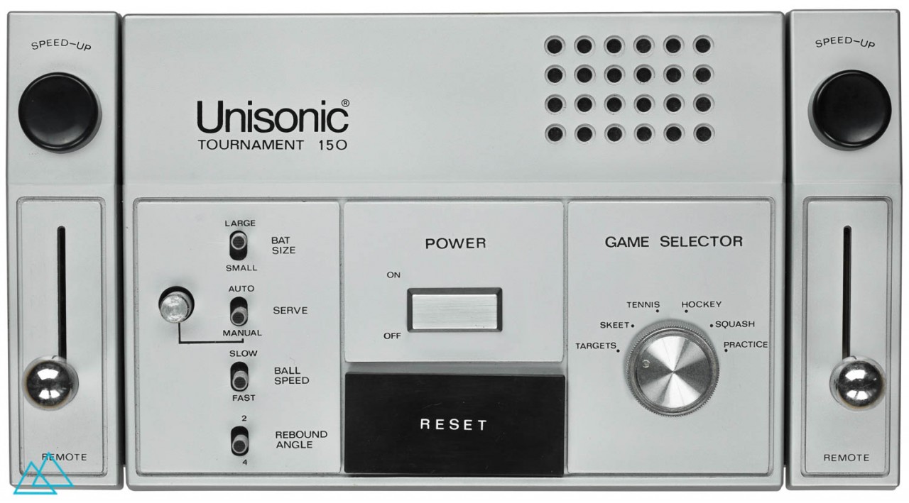 Top view dedicated video game console Unisonic Tournament 150