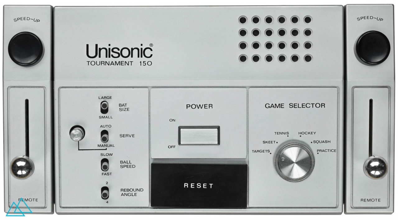 Top view dedicated video game console Unisonic Tournament 150